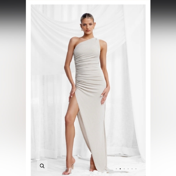 sachin and babi light blue dress Petunia Gown  Cream